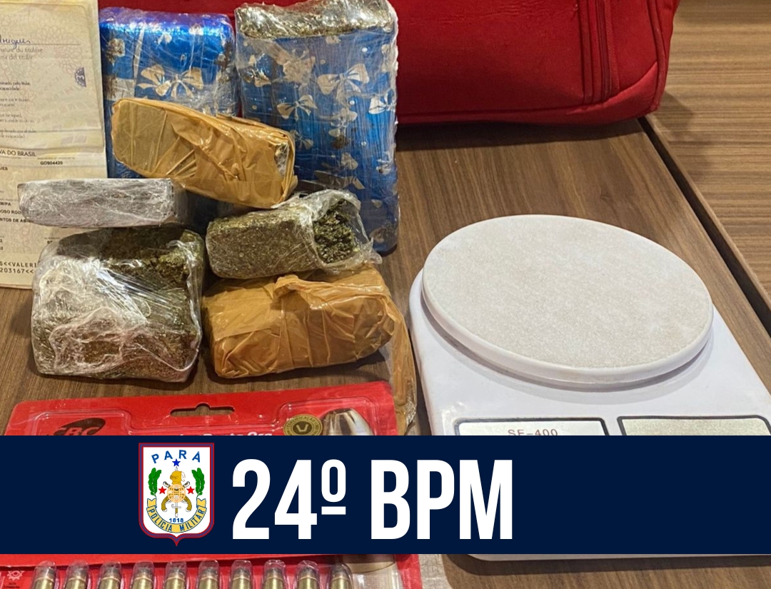 24° BPM: prende mulher por tráfico de drogas na cabanagem