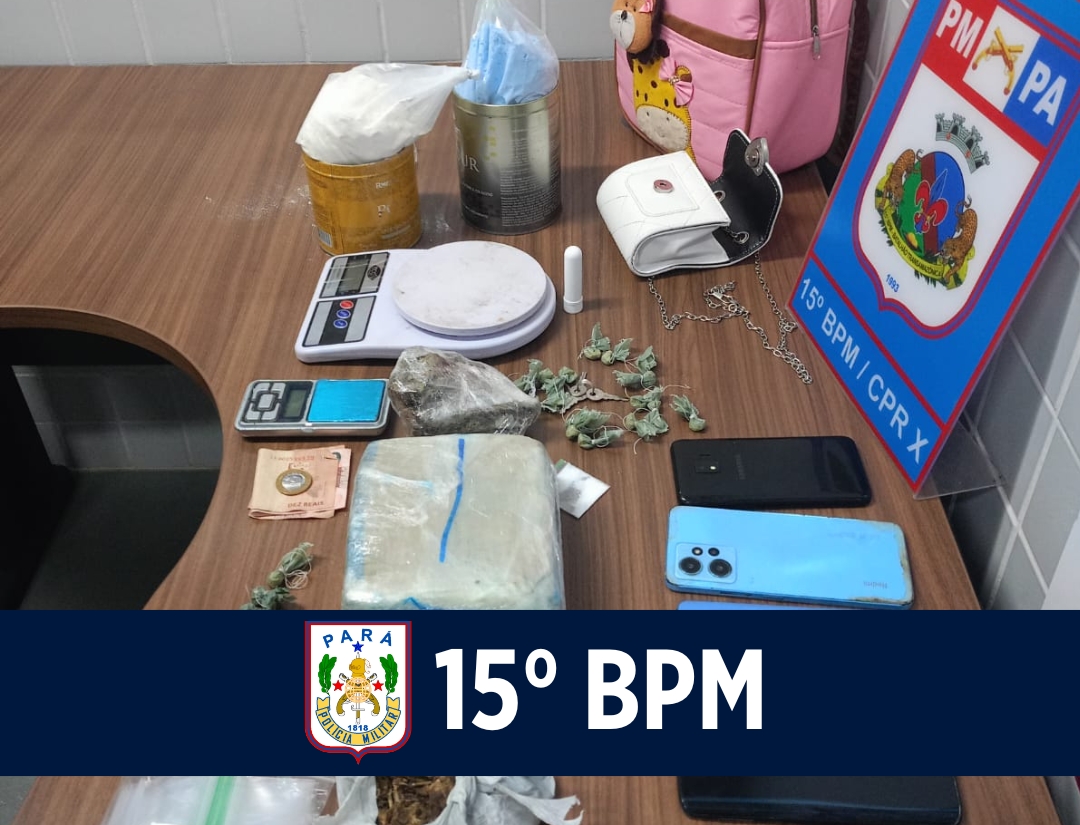 Operação do 15° BPM apreende mais de 2 kg de entorpecentes em Itaituba