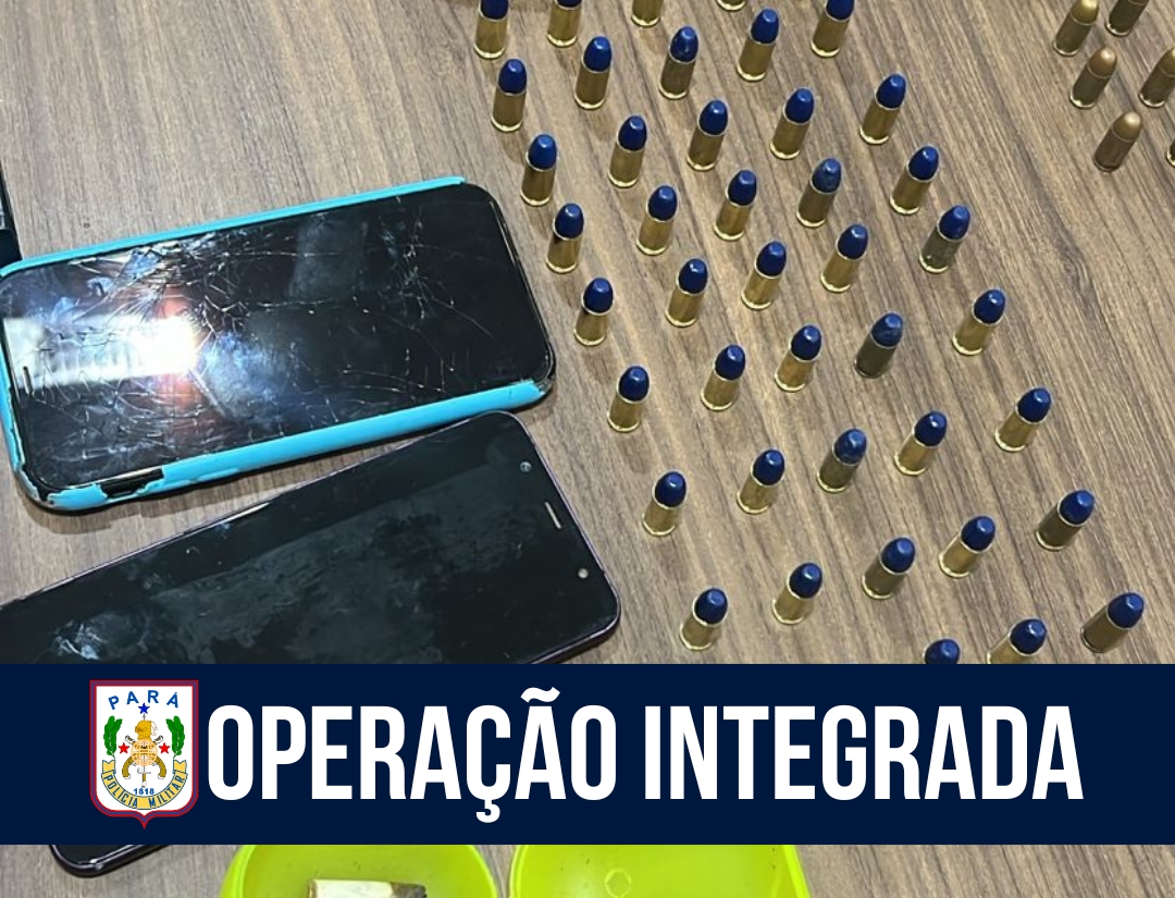 Operação integrada da PM e PC prendem homem com arma de fogo, munições e drogas em Xinguara