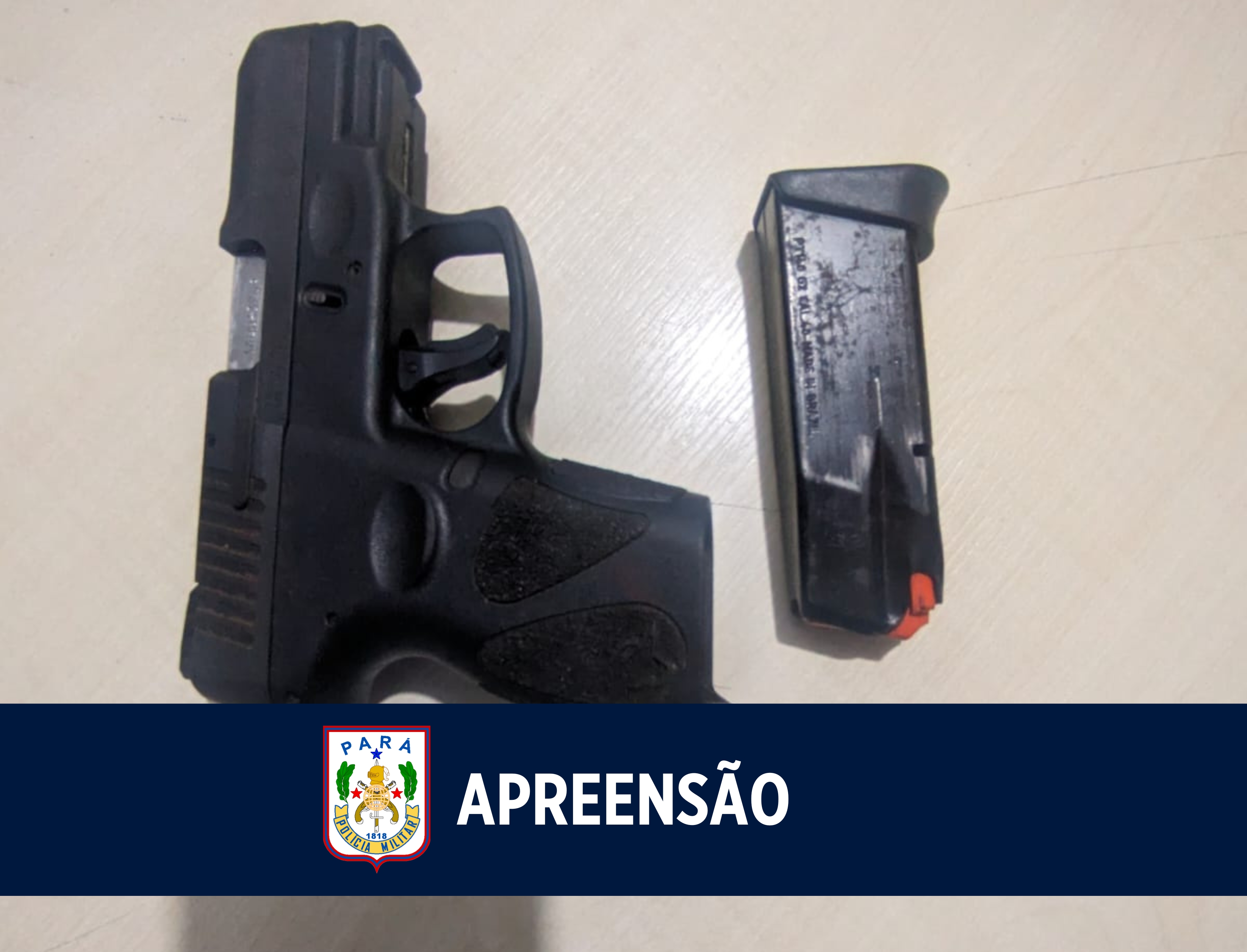 Rotam apreende pistola calibre .40 após confronto no Bengui