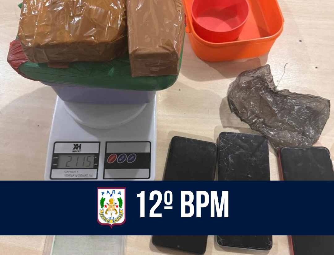 12º BPM prende mulher com quase 2kg de drogas em Santa Izabel