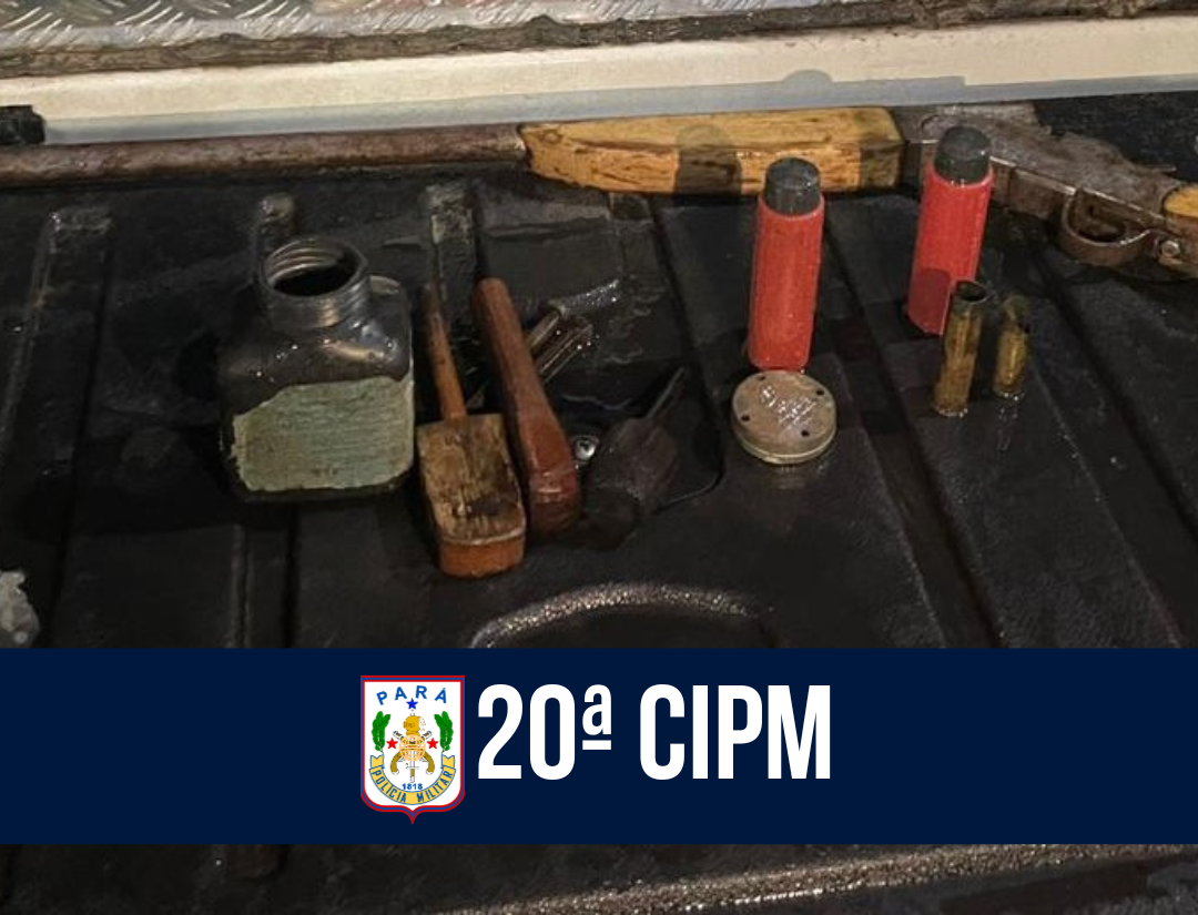 Em muaná, 20ª CIPM prende casal por posse ilegal de arma de fogo