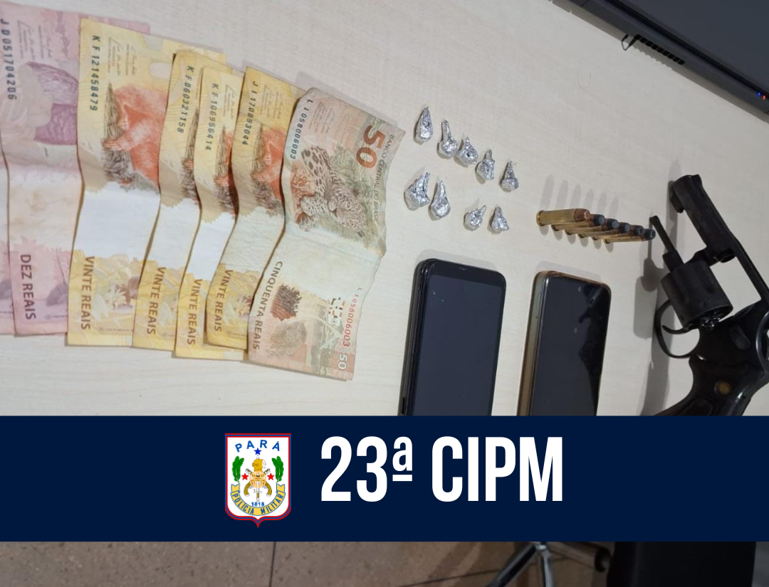 23ª CIPM apreende drogas e armas de fogo em Novo Repartimento