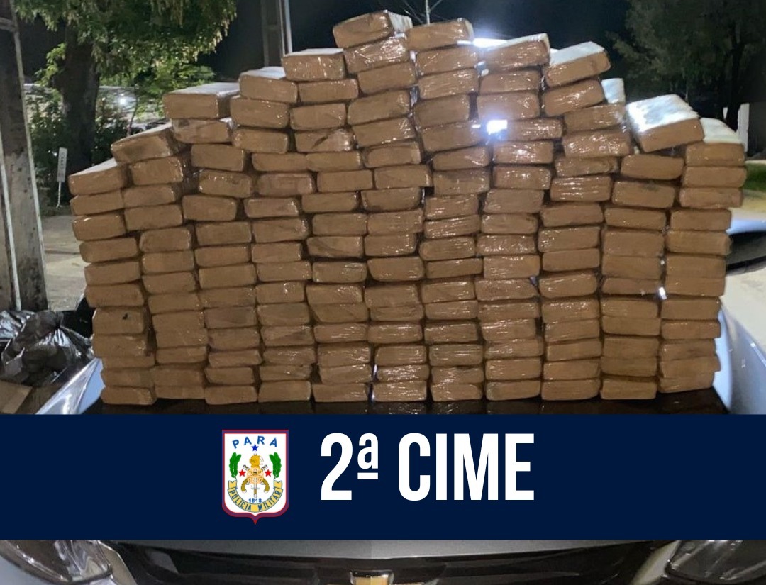 Em Redenção, 2ª CIME prende suspeito com mais de 175 kg de drogas