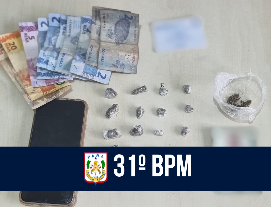 31º BPM prende homem por tráfico de drogas em Igarapé-Miri