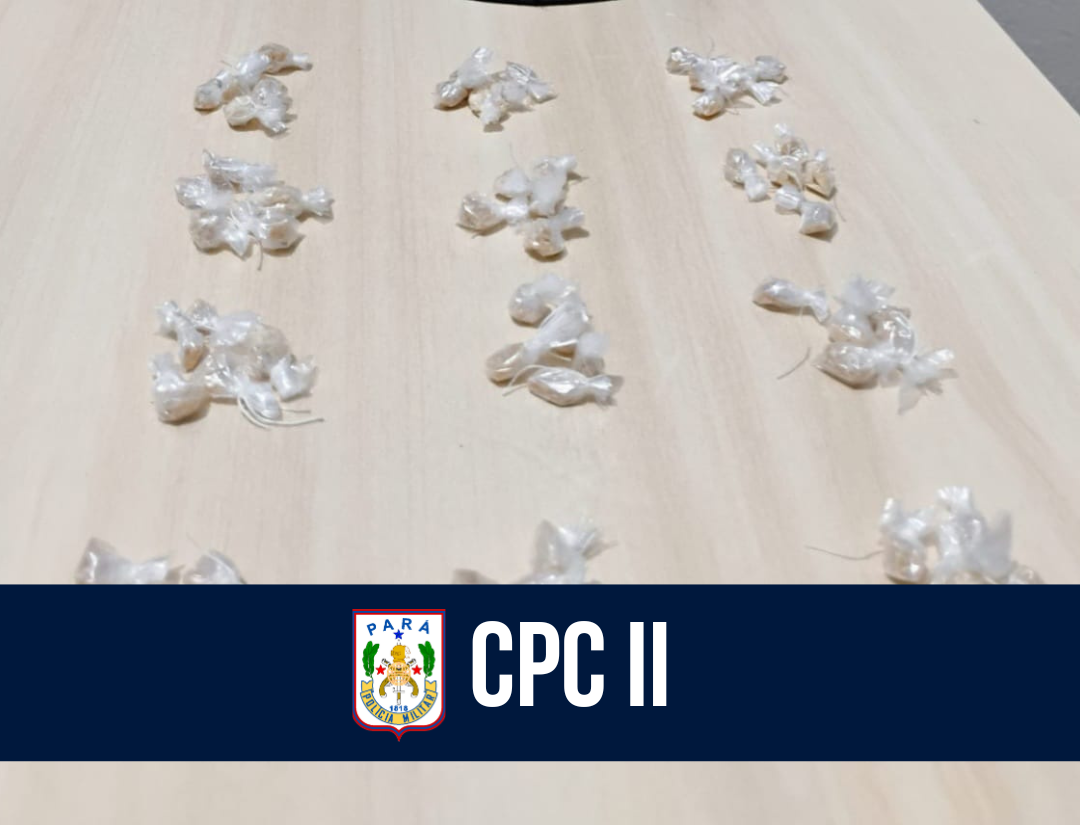 CPC II apreende 60 papelotes de drogas no bairro do Tapanã