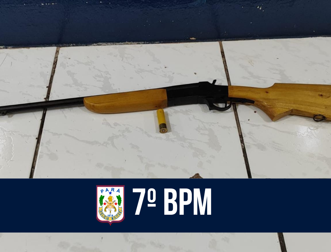 7º BPM prende suspeito por ameaça e posse ilegal de arma de fogo em Redenção