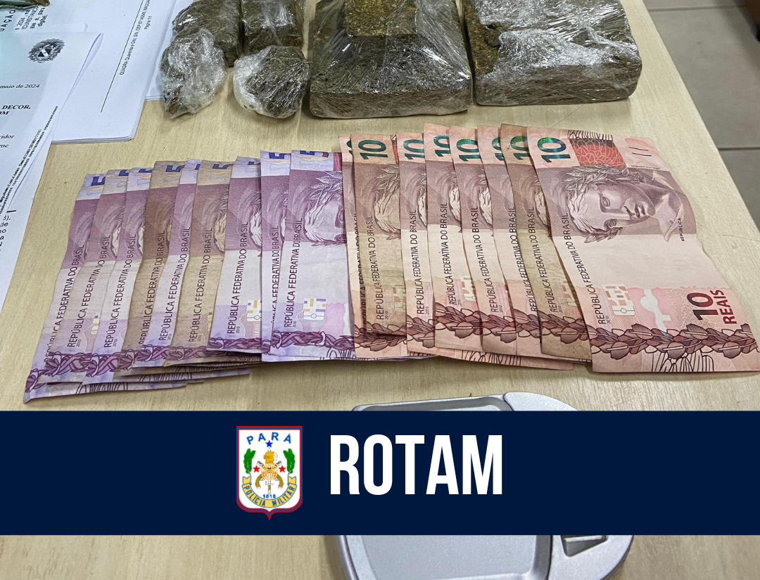 ROTAM prende suspeito por tráfico de drogas em Ananindeua