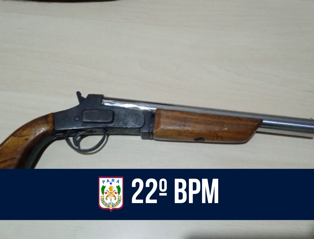 22º BPM apreende arma de fogo em Conceição do Araguaia