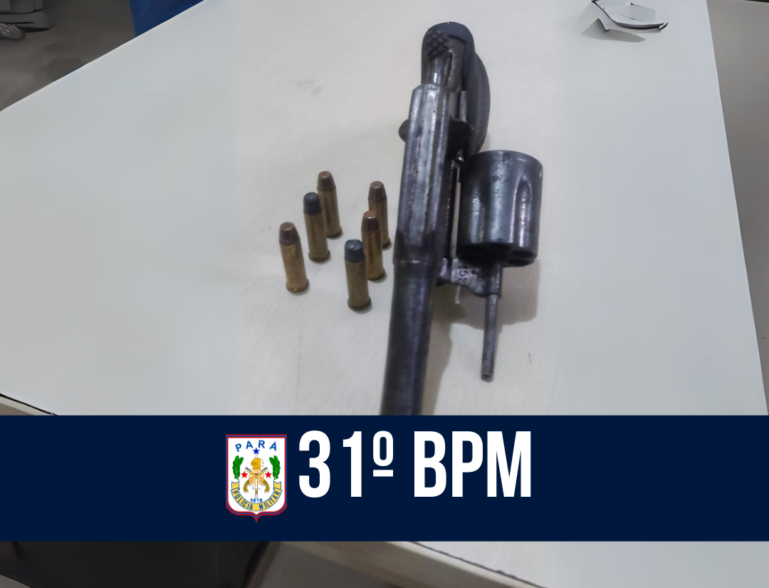 31º BPM realizam a prisão de homem por porte ilegal de arma de fogo em Abaetetuba