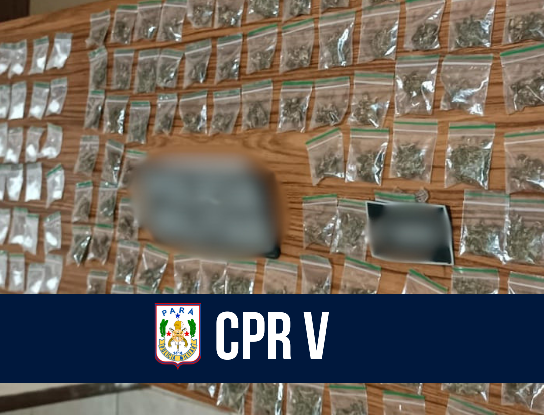 7° BPM prende homem e apreende 172 porções de drogas em Casa de Tábua