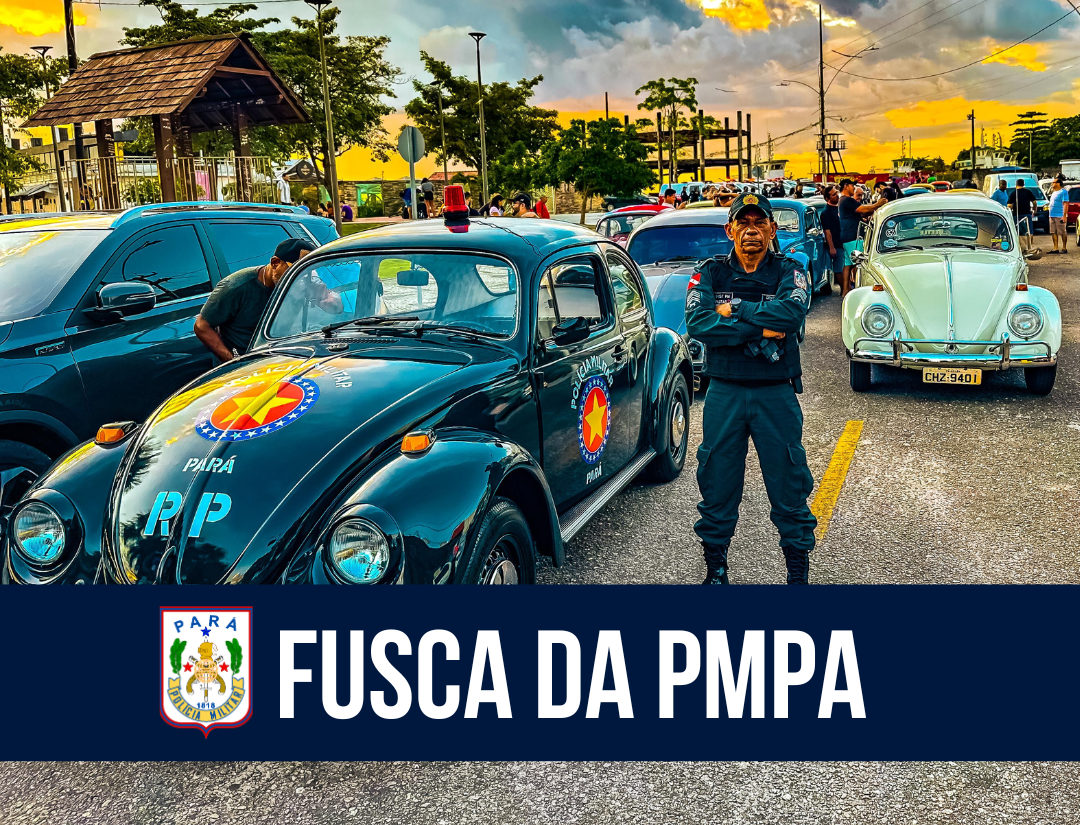 Veículo da PMPA participa da comemoração do Dia mundial do Fusca