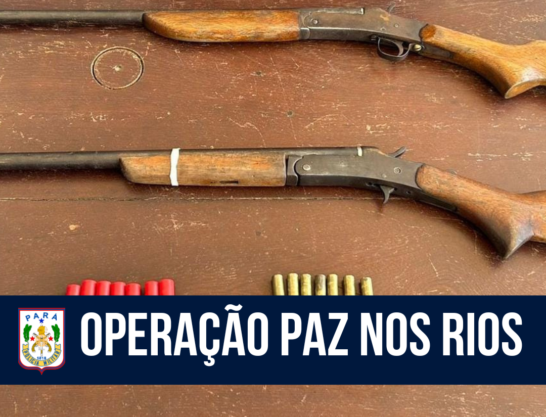 Operação Paz nos Rios: PM prende homem por porte ilegal de arma de fogo em Portel 