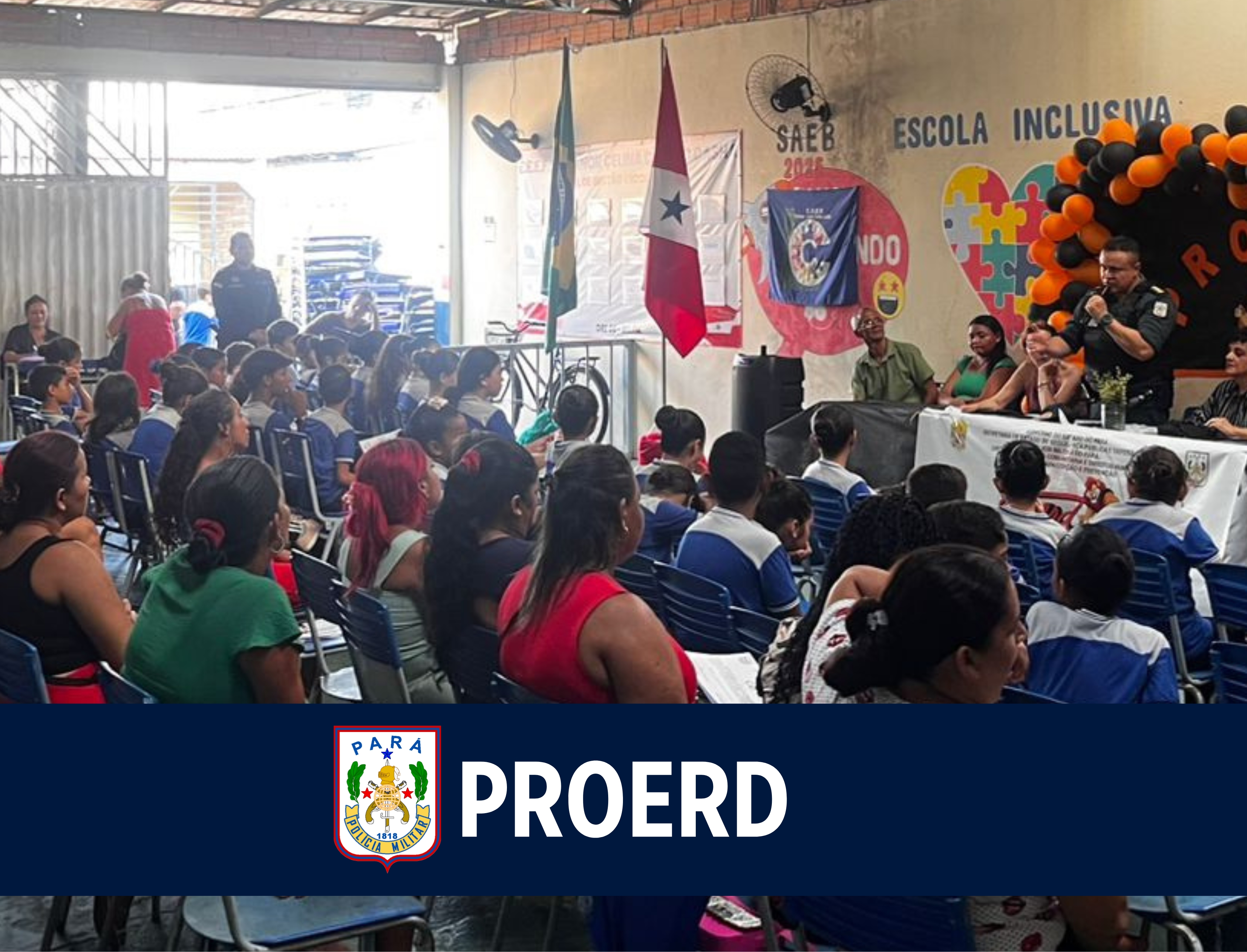 PM forma alunos por meio do PROERD em Belém