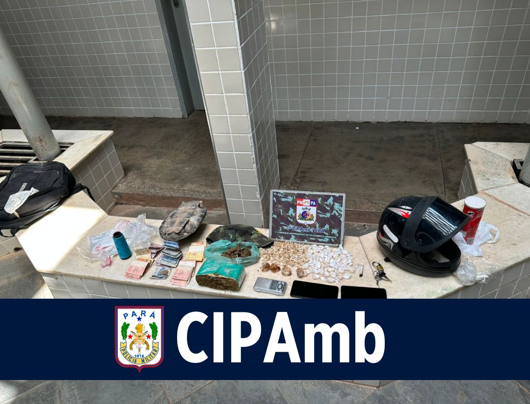 CIPAmb: equipe atua em resgate de animal e prisão por tráfico de droga