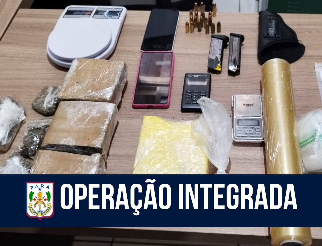 Operação integrada: PM e PC  apreendem entorpecentes, armamento e munições em Altamira