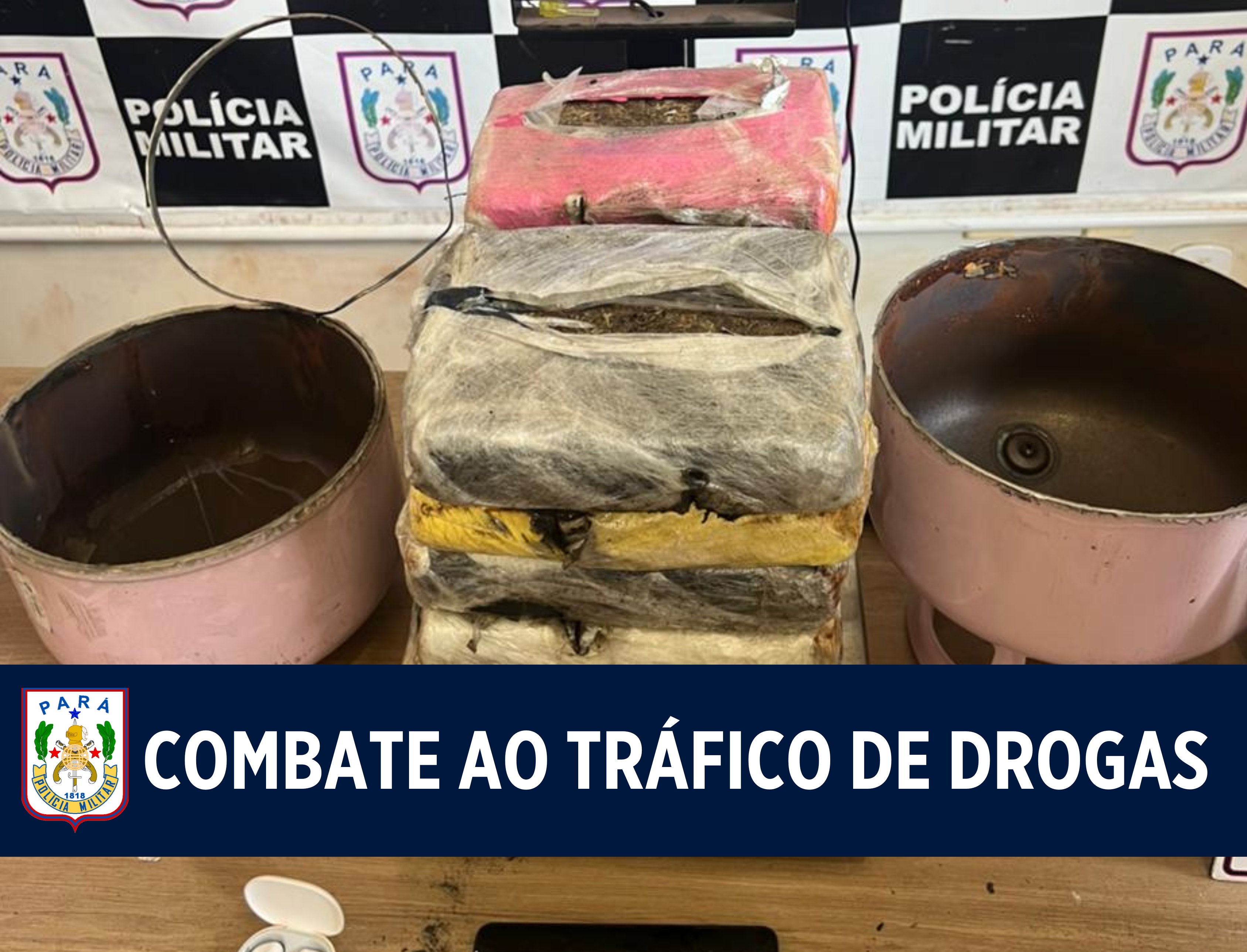 PMPA apreende mais de 10kg de entorpecente, no Baixo Amazonas