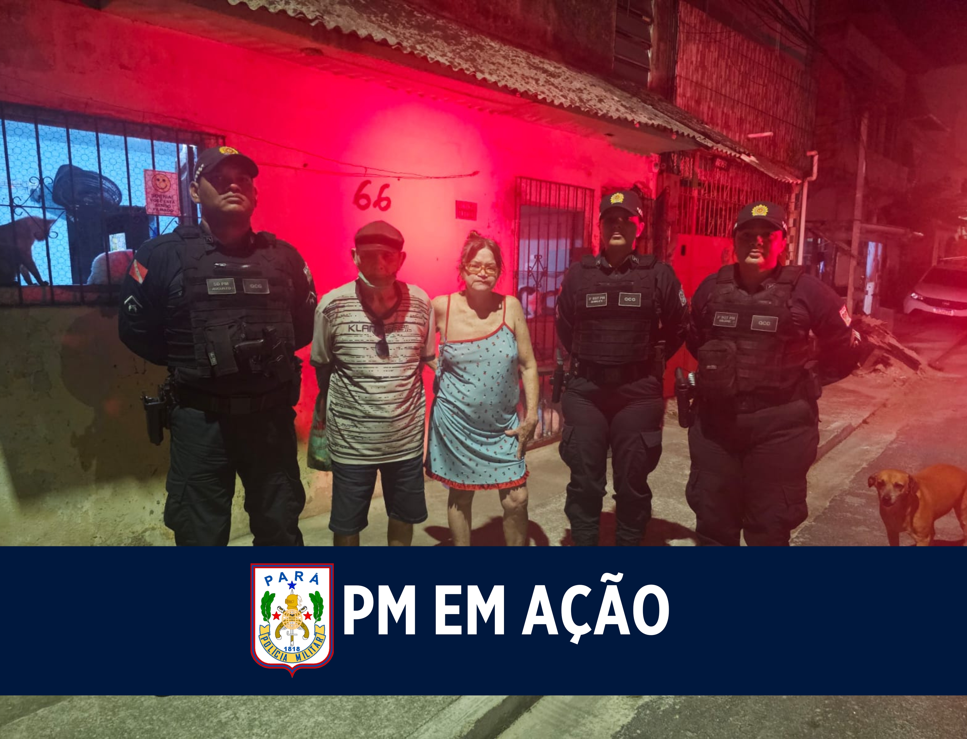 Em Belém, PM presta auxílio a idoso Desorientado