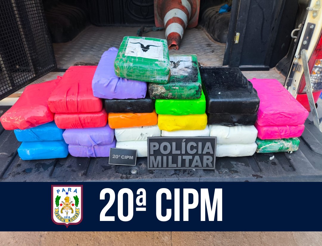 Em Ponta de Pedras, ação da PM apreende mais de 50Kg de cocaína