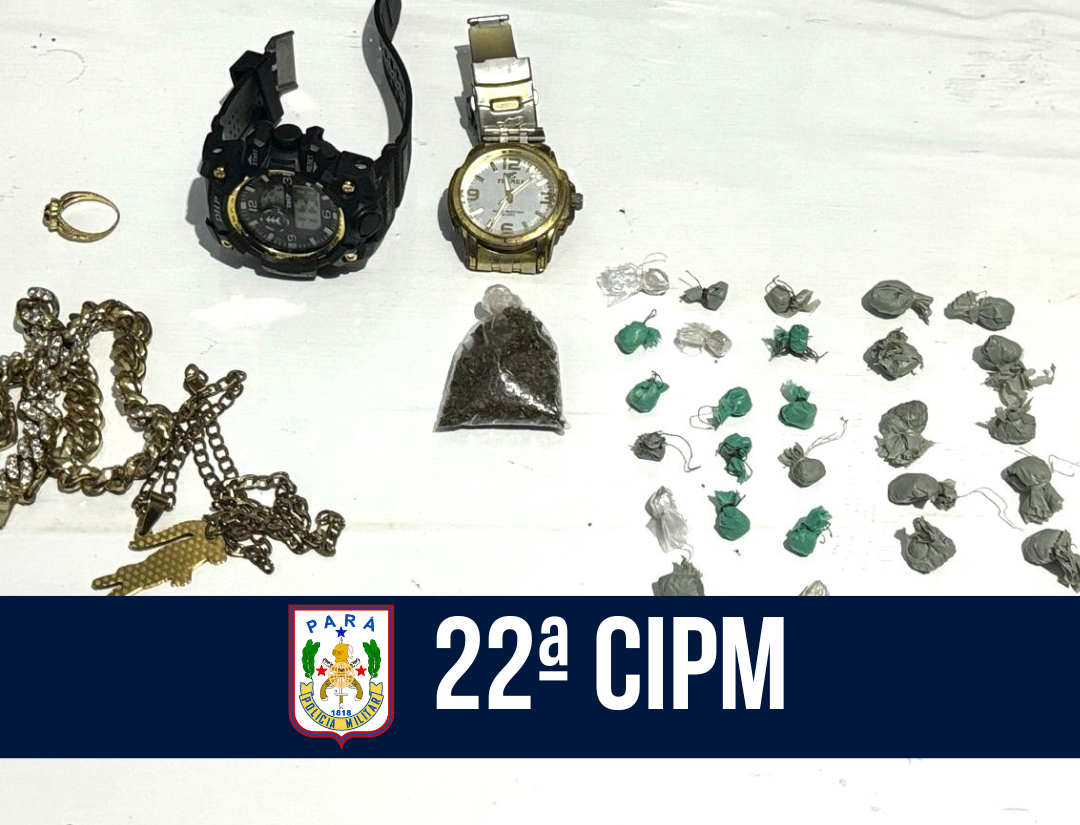 CPR XII: 22ª CIPM apreende menores por porte de entorpecentes na região do Marajó Ocidental