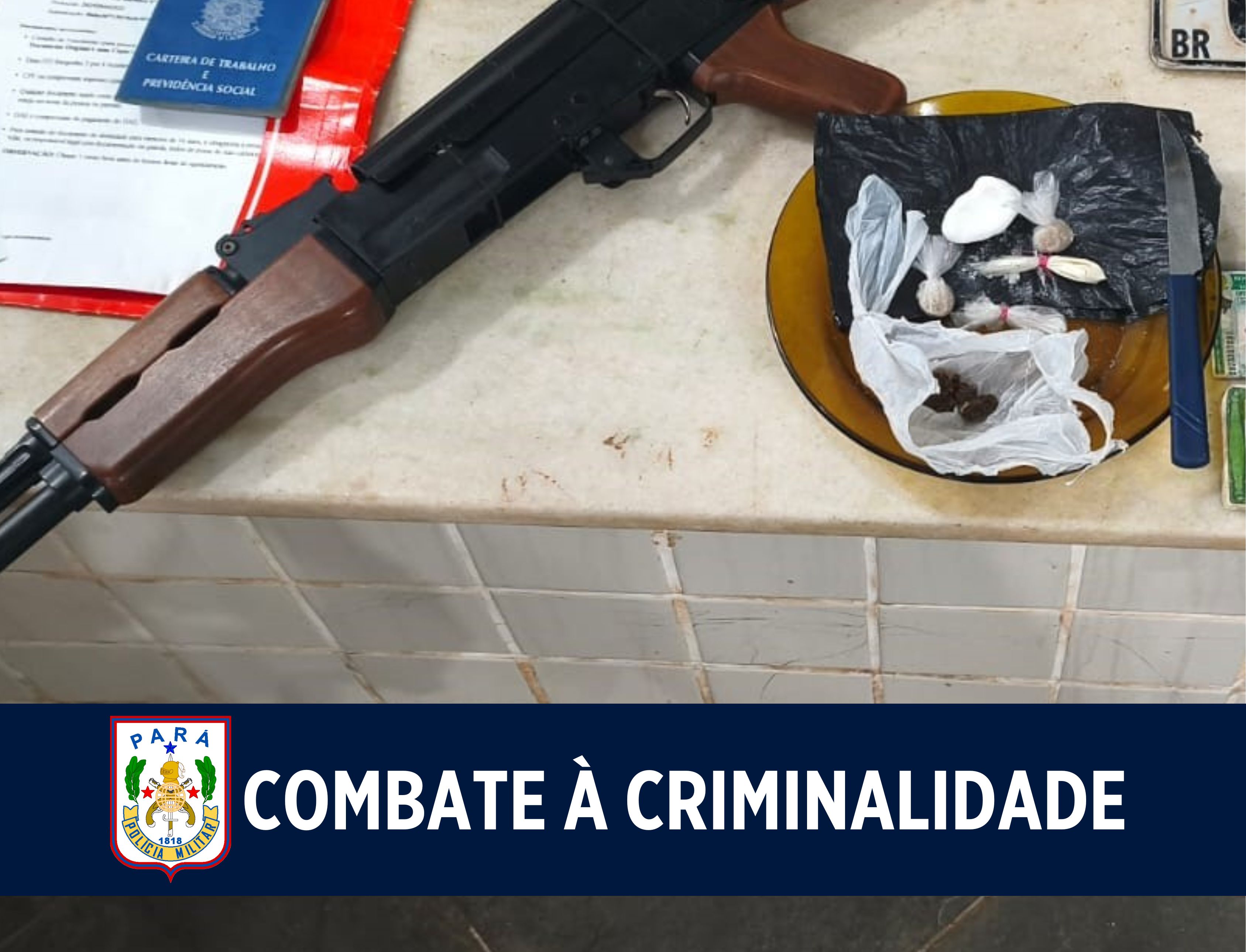 Polícia Militar prende dois criminosos por tráfico de drogas em Santarém