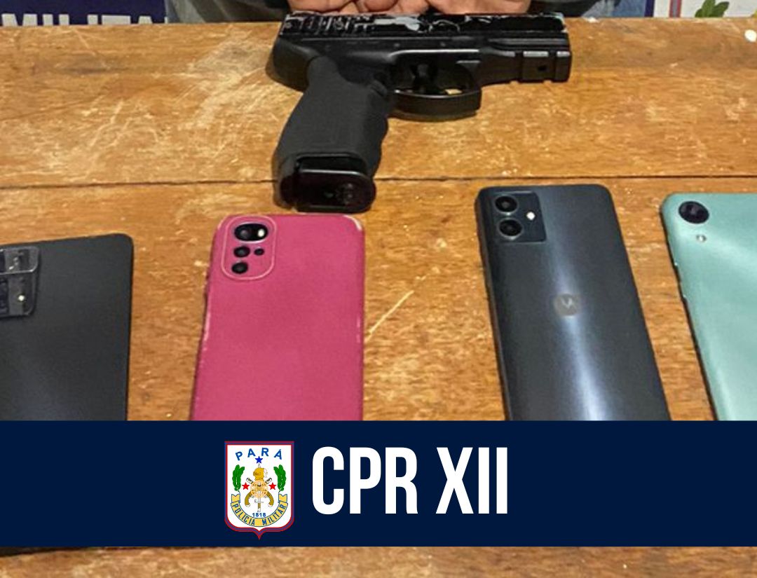 CPR XII: PM prende suspeito em Chaves e apreende armas em Afuá