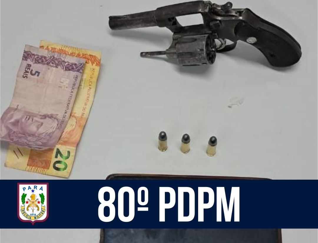 80° PDPM apreende arma de fogo em Anajás