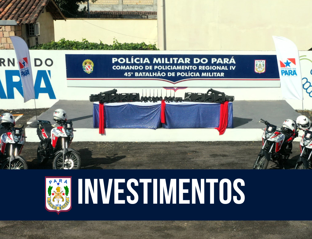 45° BPM: Em Tailândia, Governo entrega à PM novas motocicletas, armamentos e equipamentos 