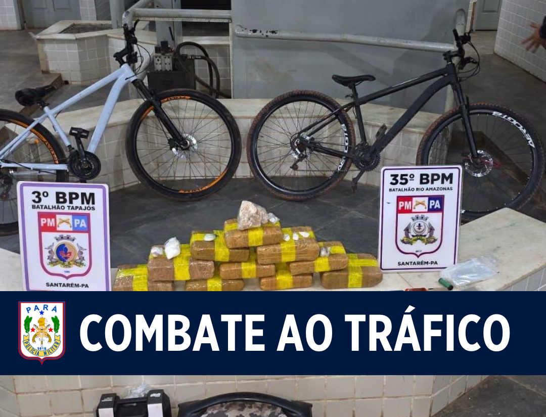 Ação integrada PM prende traficantes e desarticula ponto de tráfico de drogas em Santarém