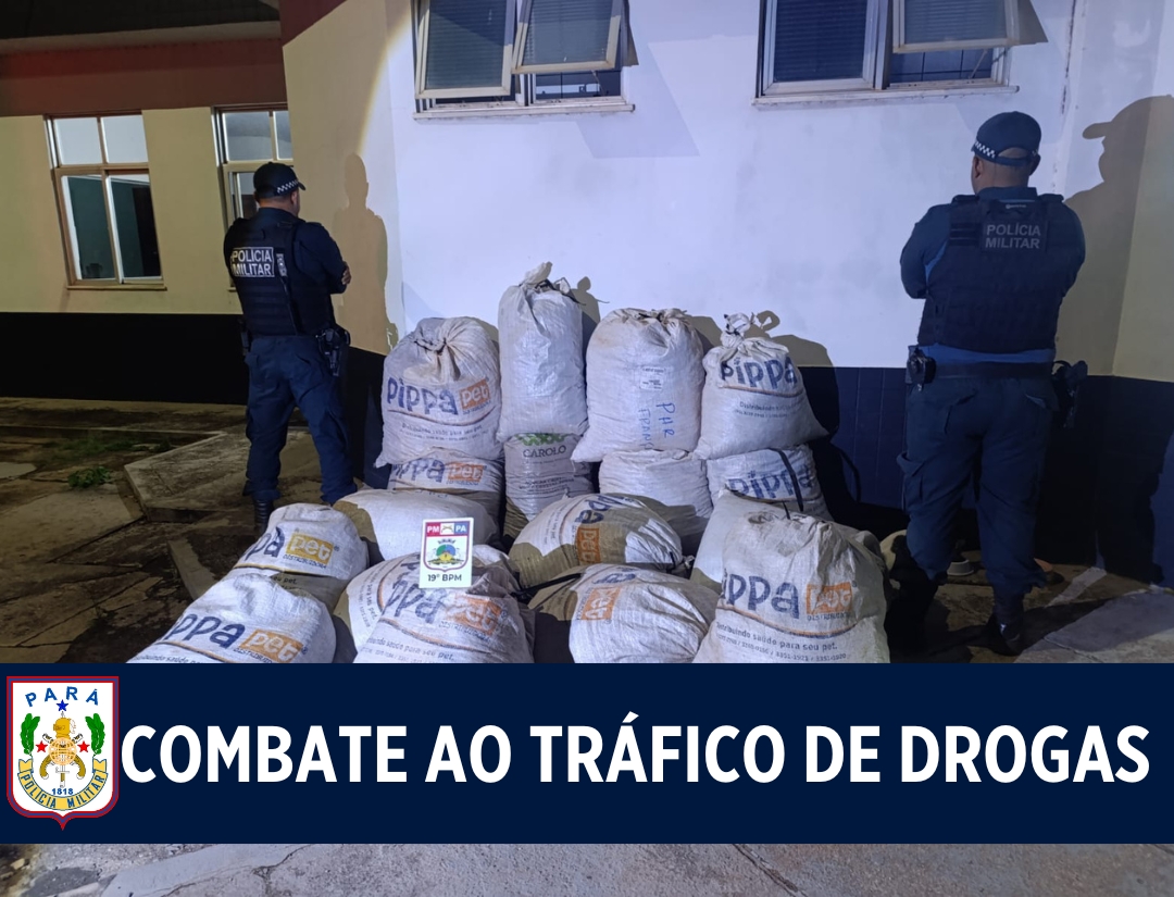 PMPA apreende mais de 170kg de entorpecente em Paragominas