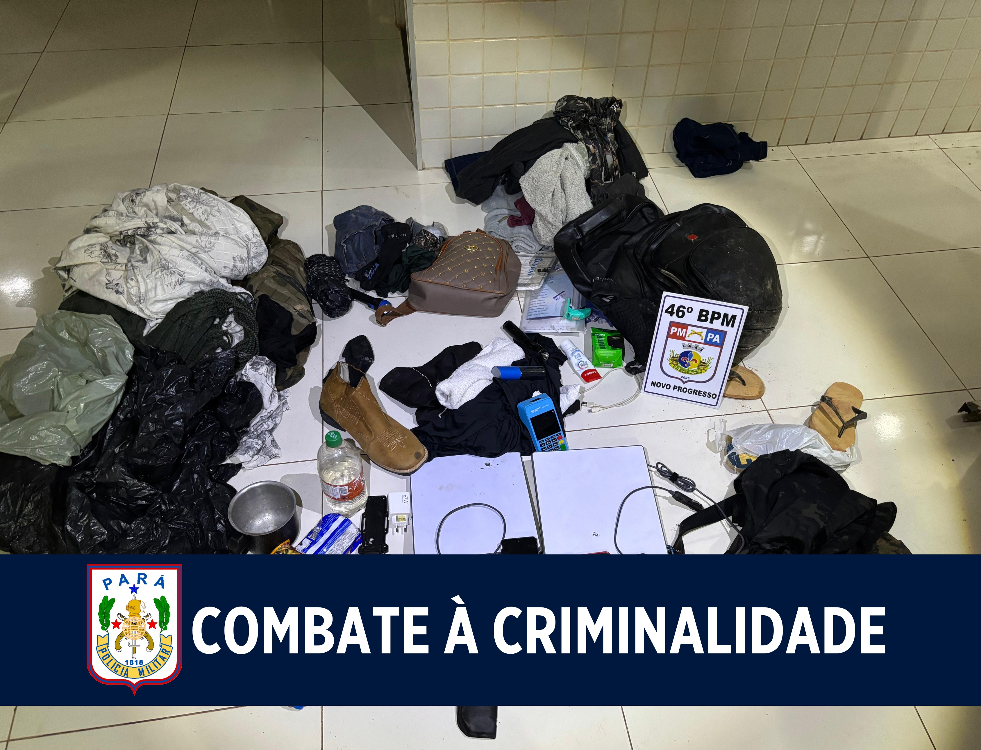 46° BPM apreende armas e materiais ilícitos em Novo Progresso