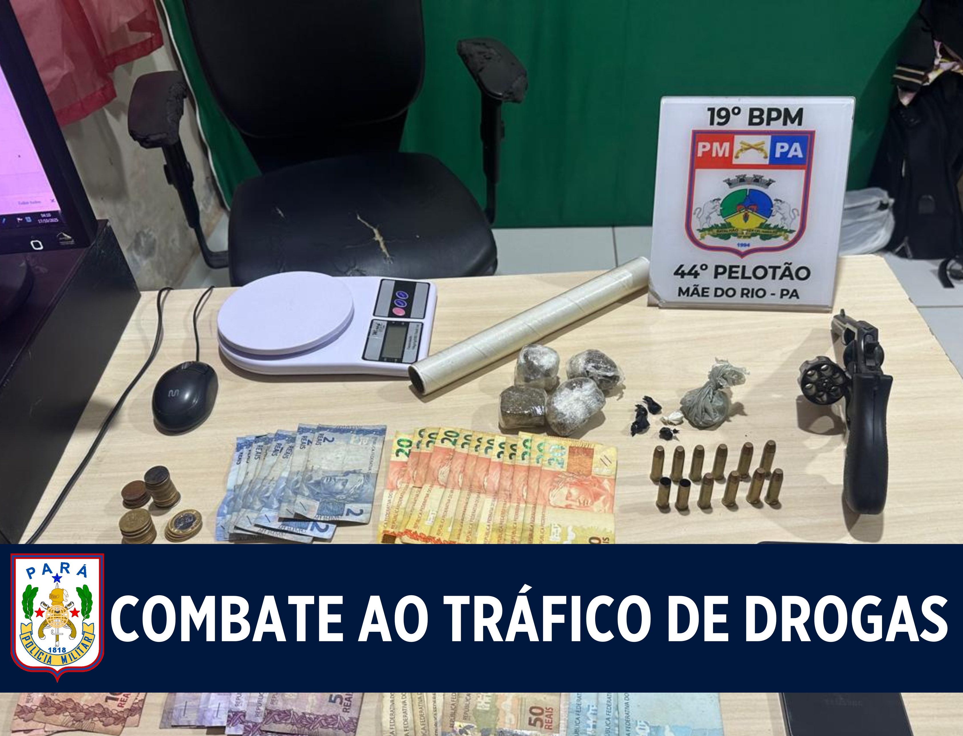 19º BPM realiza operação contra o tráfico em Paragominas