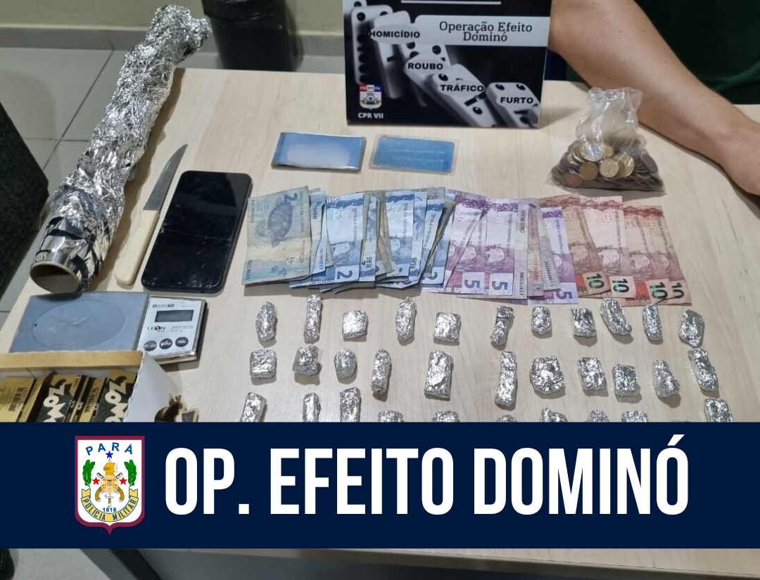 Operação Efeito Dominó resulta na prisão de um homem por tráfico de drogas em Capanema