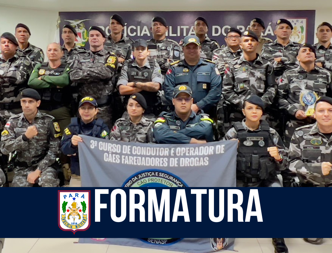 PM forma turma do III Curso de Condutor de Cães Farejadores de Drogas