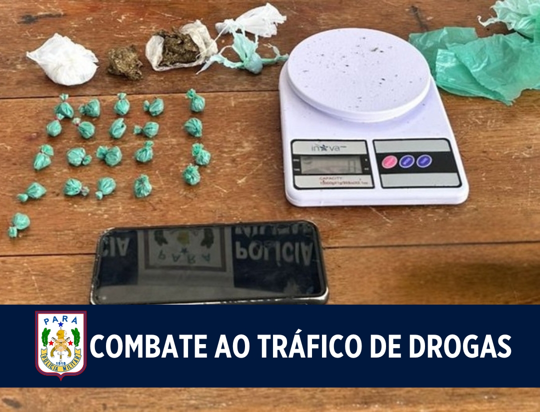 22ª CIPM prende mulher por tráfico de drogas em Portel