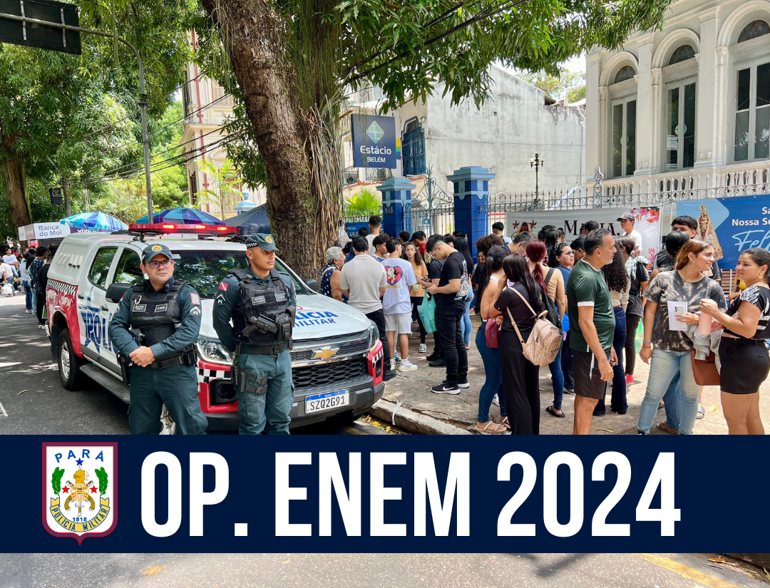 PM reforça o policiamento durante o Exame Nacional do Ensino Médio