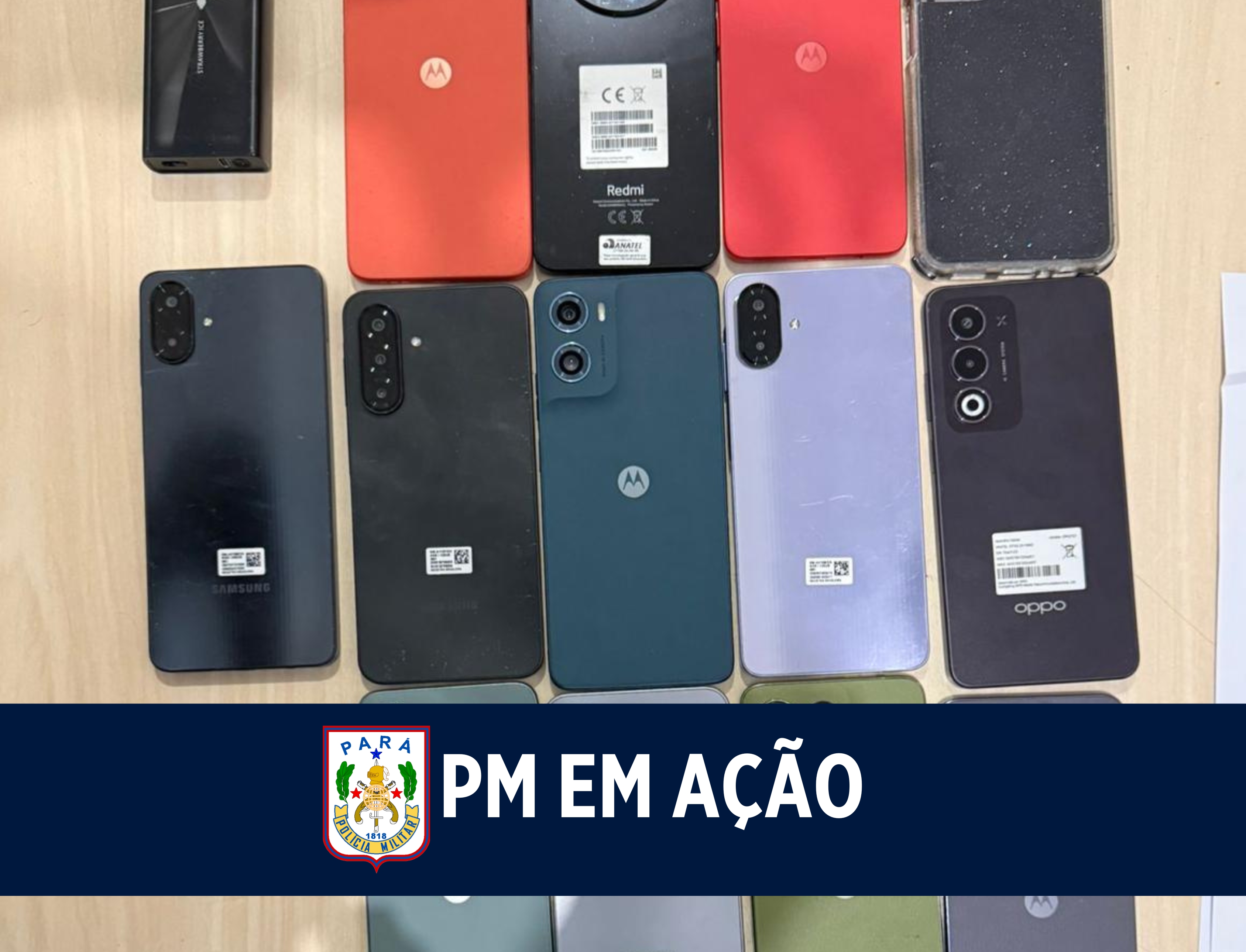 PMPA recupera celulares roubados e apreende arma de fogo após confronto armado no Acará