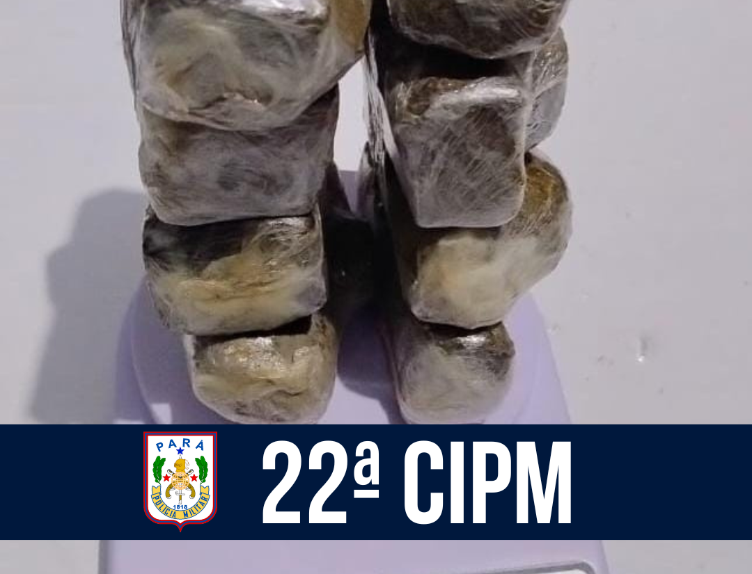 22ª CIPM apreende aproximadamente 1 quilo de drogas em Portel