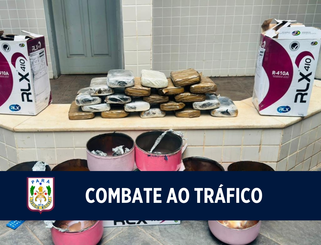 Ação integrada da PMPA apreende 21 kg de drogas Santarém